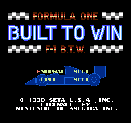 Formula One Built To Win